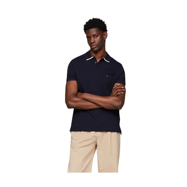 Tommy Hilfiger Polo Polo Uomo con logo sotto il colletto Blu P24-TOMMY HILFIGERMW34754-DW5-M - Francavilla Moda